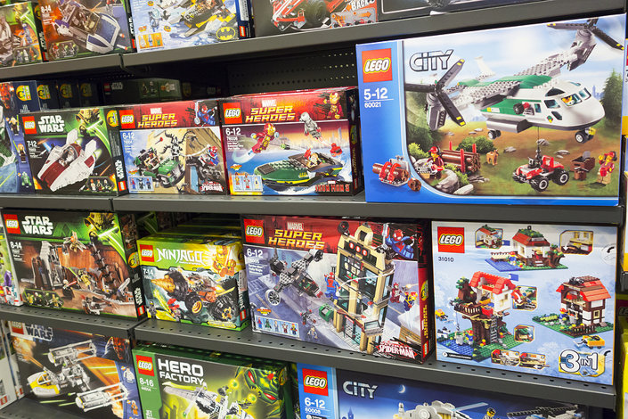 Lego Kits on Shelf