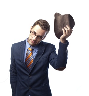 Man tipping hat