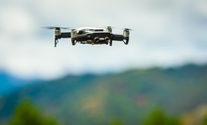 Drone with blurred background