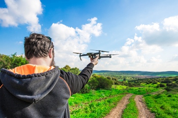 Man with drone