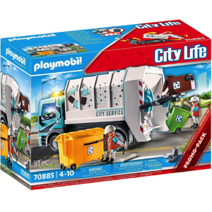 Playmobil City Life Recycling Truck with Flashing Light