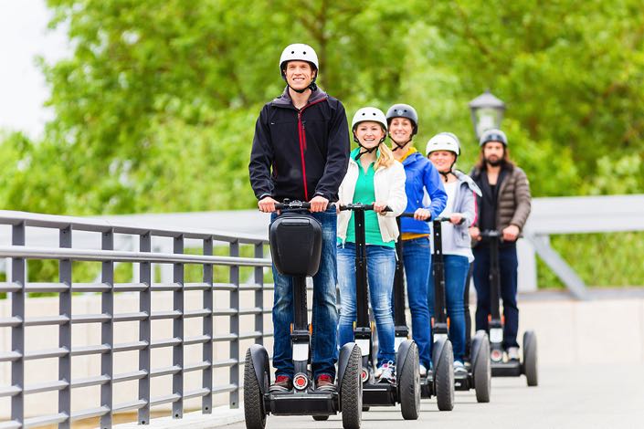Family on a segway experience