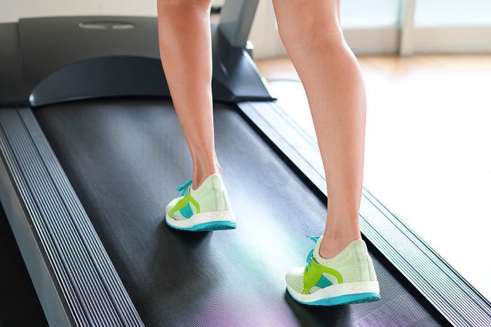 Woman on treadmill